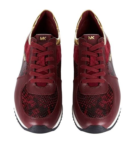 michael kors red court shoes|Michael Kors red sneakers.